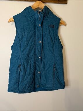The North Face Pseudio Vest Women’s Heathered Teal Insulated Size M